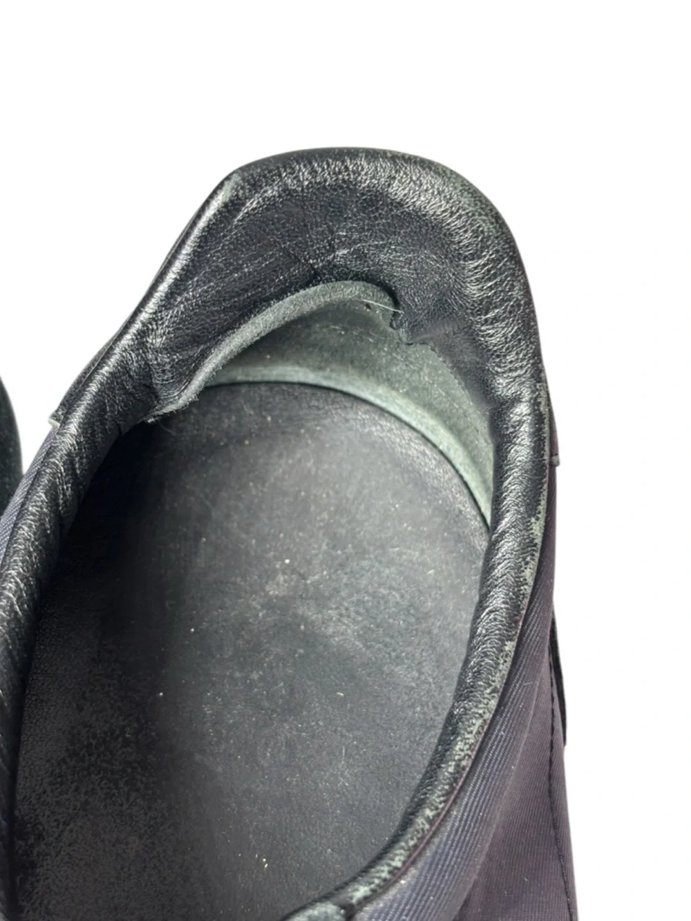 Gucci GG Logo Low Top Sneakers Black Leather Suede Mens‎ 12 G Italy Vintage Y2K